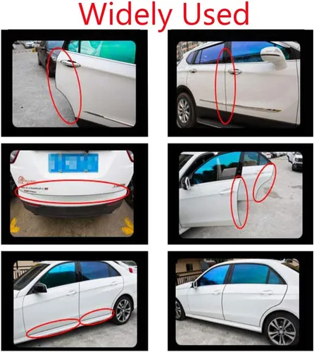 Vista 5 de ESUPPORT - Protector para puerta de auto, forma de U, 16 ft, goma protectora de bordes, contra rayones