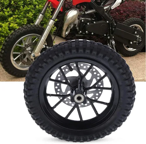 Vista 2 de Ruedas y neumáticos para minicicleta, rueda delantera y neumáticos, llantas y neumáticos de mini bicicleta, rueda delantera de goma de 12.5 x 2.75 A
