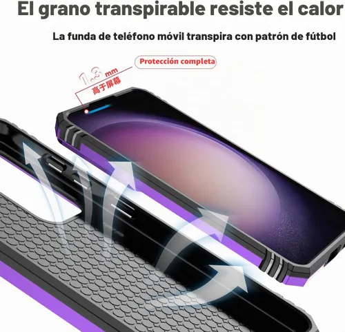 Vista 8 de Funda para Samsung Galaxy S25 Plus con cubierta deslizante para cámara, protector de pantalla HD [probado contra caídas de grado militar] soporte