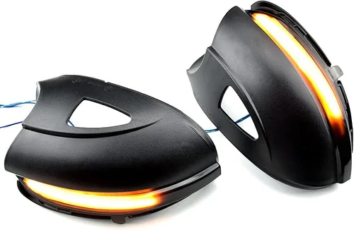 Vista 5 de Parpadeo secuencial dinámico compatible con VW GOLF 6 VI MK6 GTI R line R20 Tou-ran Variant EOS Sha-ran LED espejo lateral intermitente montaje