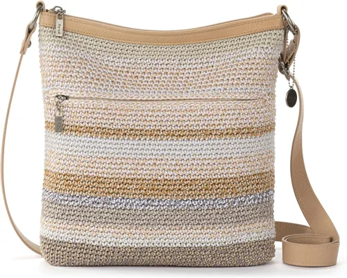 Vista 15 de The Sak Lucia - Bolso cruzado de ganchillo, bolso convertible con correa ajustable para el hombro