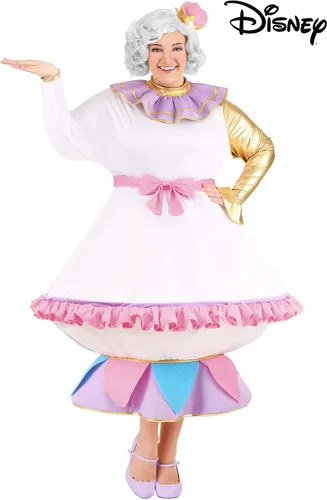 Vista 6 de Disfraz de la Bella y la Bestia Mrs. Potts de talla grande