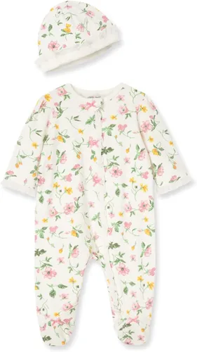 Vista 15 de Little Me Baby Girls 100% Cotton Footie and Cap Set, Preemie to 12 Months Conejitos para bebés