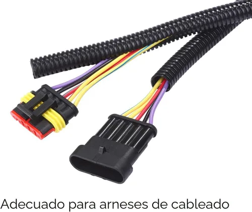Vista 3 de Alex Tech 10 pies - Tubo de malla para cables dividida de 1/2 pulgada - Negro