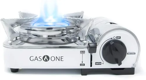 Vista 5 de GasOne - Estufa de gas portátil de butano para campamento con estuche de transporte