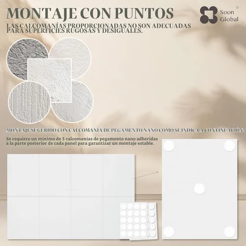 Vista 8 de Soon Global Paquete de 8 Paneles Acústicos, Paneles de Pared Insonorizados, Paneles Absorbentes de Sonido de 48 X 32 Pulgadas, Paneles Acústicos