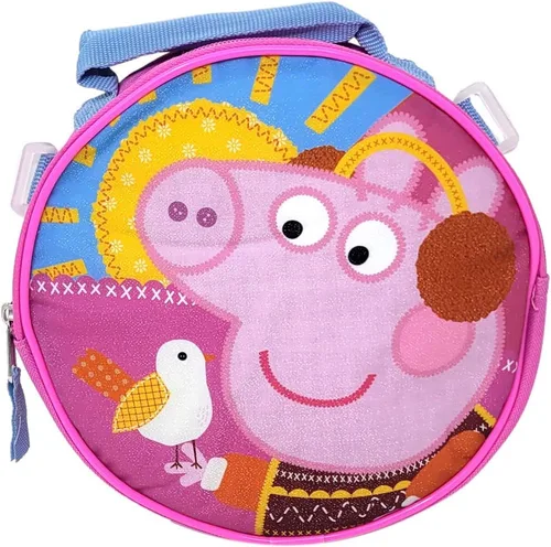 Vista 5 de Fast Forward Peppa Pig - Mochila de 16 pulgadas con bolsa de almuerzo aislada desmontable para niñas, mochila Peppa Pig para niñas
