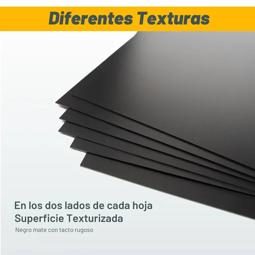 Vista 4 de Paquete de 6 hojas de plástico negro de 8 x 12 x 0.04 pulgadas, hojas de plástico flexibles de alta resistencia, panel de plástico negro