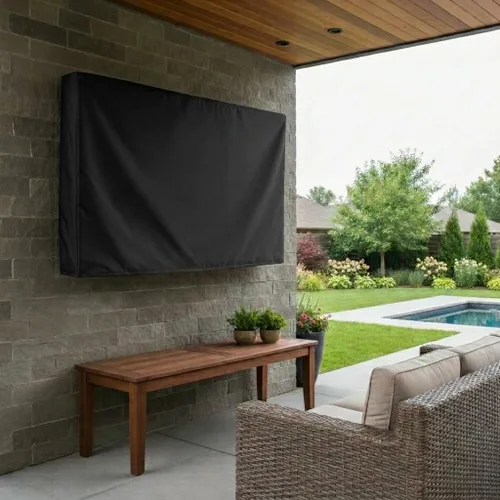 Vista 2 de Panther Series - Funda de TV para exteriores, protector universal resistente a la intemperie para TV de 40 a 42 pulgadas, se adapta a la mayoría
