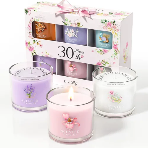 Vista 8 de CHILLFLAME Velas perfumadas de regalo para mujer, juego de regalo de velas para ella, 6 velas votivas perfumadas, regalos de cumpleaños