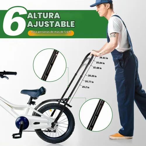 Vista 3 de LEICHTEN 6 Height Adjustable Bike Safety Trainer Handle for Children
