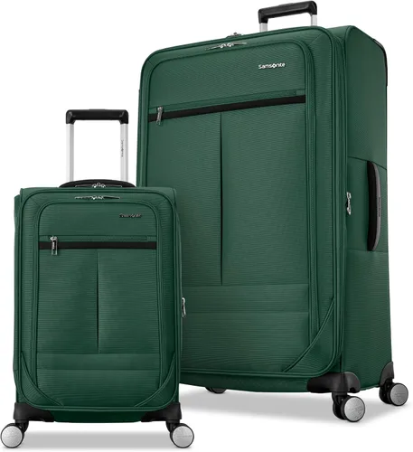 Vista 24 de Samsonite Element 3-PC Soft Side 21/25/29 (De Mano, Mediano, Grande a Cuadros), Ligero Expandible Equipaje Set 2 Bolsillos Delanteros y Laterales