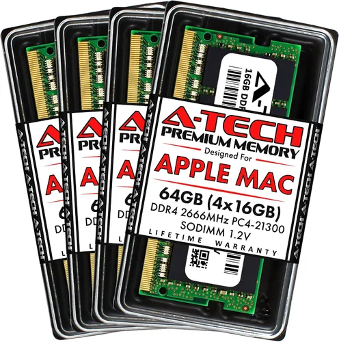 Vista 15 de A-Tech 8 GB de RAM para Apple iMac y Mac mini (2018, 2019 y 2020) DDR4 2666 MHz SODIMM PC4-21300 / PC4-21333 260-Pin SO-DIMM Actualización