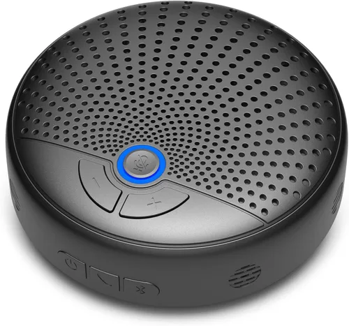 Vista 9 de Altavoz de conferencia CM300 con 10 micrófonos inalámbricos AI, 360° Pickup, rango de 65 pies, reducción de ruido, cancelación de eco, altavoz USB