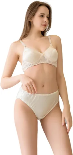Vista 3 de ROSEWARD Bragas 100% seda de morera para mujer, ropa interior de seda pura de 22 momme, bragas de bikini de seda orgánica real