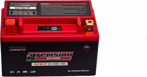 Vista 3 de Precision HJTX9-FP - Batería de iones de litio de repuesto para Kymco 150CC Super 8 150, 2009-2012, 12 voltios, 36 WH 180 CCA