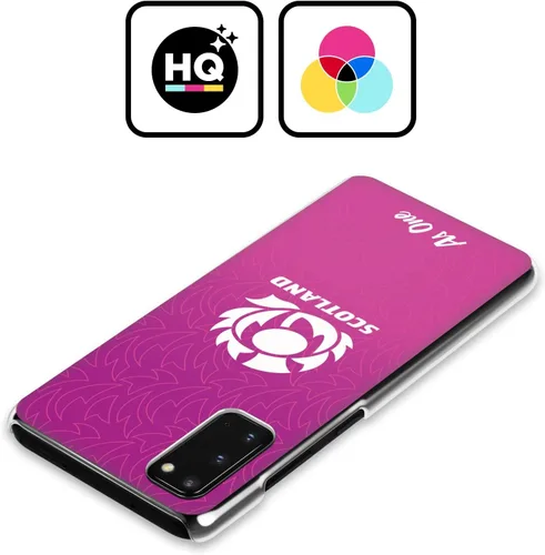 Vista 2 de Head Case Designs Officially Licensed Scotland Rugby Gradient Pattern Graphics Hard Back Case Compatible with Samsung Galaxy S20 FE / 5G