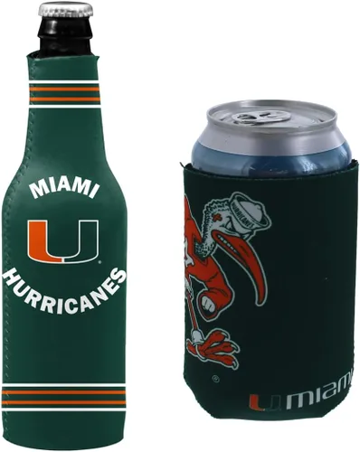 Vista 111 de College Team Color Logo Can & Bottle Holder Insulator Beverage Cooler Set