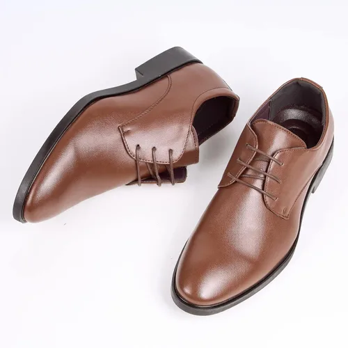 Vista 4 de Zapatos de vestir para hombre, modernos, clásicos, Oxford, formales, informales, negocios, boda, trabajo, con cordones, talla de EE. UU. 4-14