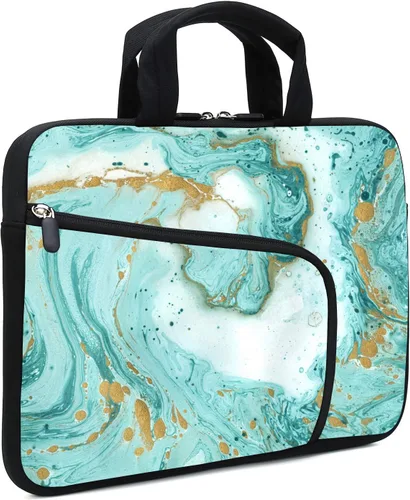 Vista 16 de Funda para portátil de 11.6" 12.2 pulgadas para Chromebook, Ultrabook, portátil, tableta de neopreno con asa para hombres y mujeres, dos bolsillos