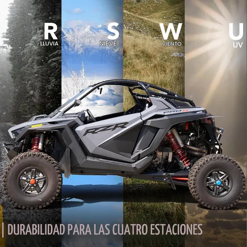 Vista 7 de A & UTV PRO Kit de aletas de barro y bloqueo de pozo de rueda trasera para Polaris RZR PRO XP y XP 4 2020 a 2024 – Extensor de salpicaduras