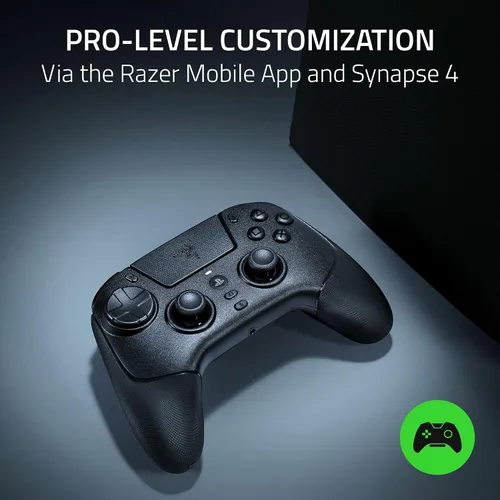 Vista 4 de Razer Raiju V3 Pro Wireless Controller: Officially licensed for PlayStation, PS5, PC - Lag-free Esports Grade Performance - 6 Remappable Buttons