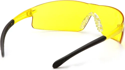 Vista 2 de Pyramex Provoq Safety Eyewear Blue Mirror Lens Black Temples