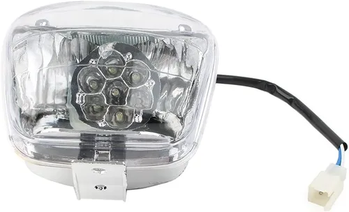 Vista 2 de Riloer Faro delantero ATV ABS blanco ATV se adapta a la mayoría de 50-125cc ATV Quad Buggy 4 ruedas