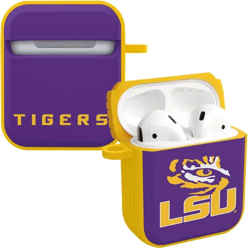 Vista 12 de Affinity Bands LSU Tigers HDX - Funda compatible con Apple AirPods Gen 1 y 2 (rayas de pintura)