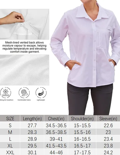 Vista 5 de Pinspark Camiseta de pesca con protección solar para mujer