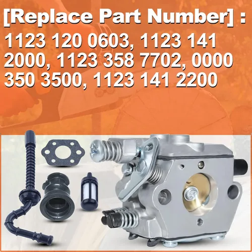 Vista 2 de para Stihl 021 023 025 MS210 MS230 MS250, Ms250 Kit de carburador, 1123 120 0603, 1123 141 2000, 1123 358 7702, 0000 350 350 350 32 ES/112 ES 3 141