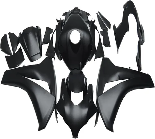 Vista 22 de Carenado negro brillante apto para Honda 2008 2009 2010 2011 CBR1000RR CBR 1000RR nueva inyección ABS plásticos carrocería kit cuerpo trabajo 08 09
