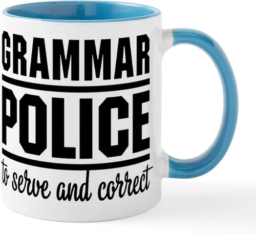 Vista 76 de CafePress Taza de café de cerámica de 11 oz (11.0 fl oz) de Police Mom