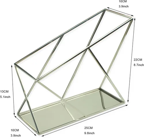 Vista 6 de Modern Art Magazine Holder mr114 - Soporte para archivos, libro de periódico, folleto, organizador de caja, cesta de regalo de Navidad y Acción