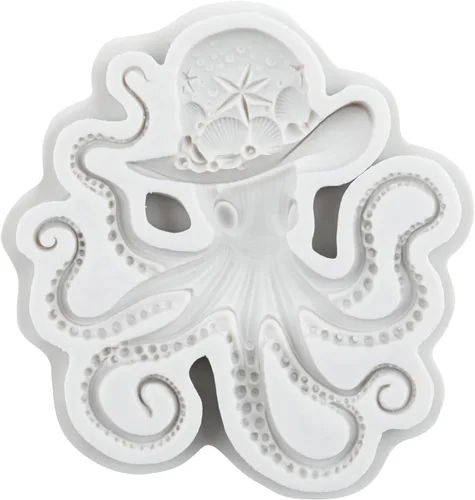 Vista 13 de Moldes de silicona con diseño de estrella de mar para fondant, para decoración de tartas de temática marina, decoración de cupcakes, postres