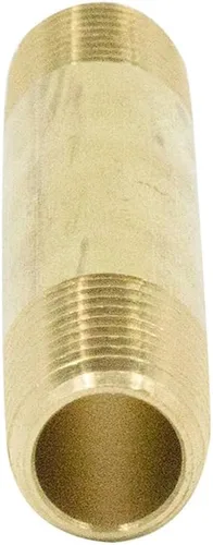 Vista 5 de Accesorio de Tubería de Latón Niple Largo, 1/4" NPT Macho x 1/4" NPT Macho Extensor Conector Recto, 1-1/2" Longitud 1200psi (Paquete de 5)