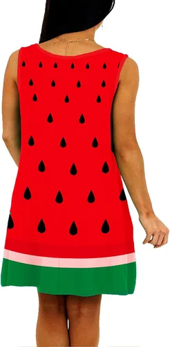 Vista 5 de Deerose Women Fruits Cotume Dress Funny Halloween Outfits with Pockets