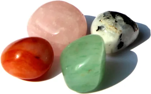 Vista 8 de Jet Authentic - Colección única de piedras pulidas de apatita + hematita + vasonita + shungita + citrino para resolver problemas de salud y Artritis