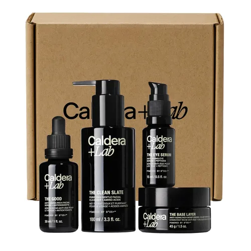 Vista 8 de Caldera + Lab Sistema de Cuidado Capilar para Hombres – Champú, Acondicionador y Suero para el Cuero Cabelludo Sin Enjuague Set Limpio, Sin