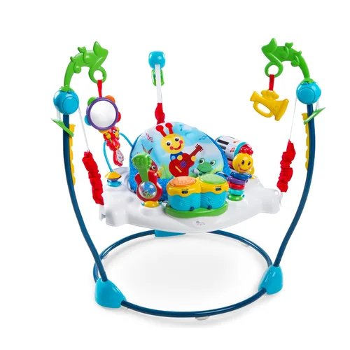 Vista 13 de Baby Einstein Ocean Explorers Airplane Adventure Centro de actividades saltador interactivo 2 en 1 para bebé con luces a partir de 6 meses