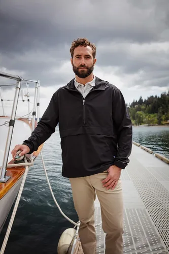 Vista 11 de Cutter & Buck Charter Eco - Chaqueta Anorak reciclada para hombre