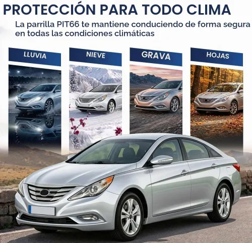 Vista 6 de PIT66 Conjunto de parrilla delantera cromada compatible con Sonata 2011 2012 2013 HY1200154 863503S100