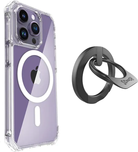 Vista 122 de Scooch para MagCase Compatible con iPhone 12 Mini Incluyendo MagRing 2.0, Soporte para Teléfono Compatible con MagSafe y Pata de Soporte