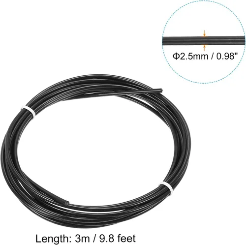 Vista 2 de PATIKIL Cable de repuesto de cuerda de salto de velocidad, alambre de acero de cuerda de salto profesional Reemplazar para cuerdas de salto de alta