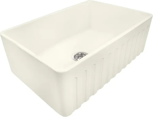 Vista 3 de Ruvati RVL2100BS - Fregadero de cocina reversible con delantal frontal de 30 x 20 pulgadas, galleta