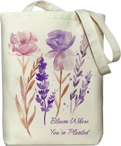 Vista 26 de itgowisa Bolsa de lona reutilizable con cremallera y asas, bolsillo grueso, para compras, compras, playa, regalo Adoptdontshop