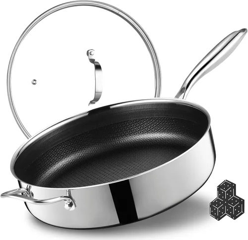 Vista 9 de SAKAMOSH Sartén antiadherente, apta para lavavajillas y horno
