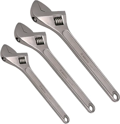 Vista 18 de WEDO Adjustable Wrench 4",Max Jaw Opening 13mm,Stainless Steel Professional Spanner,Precision Jaws,Corrosion Resistant,Rust Proof,High