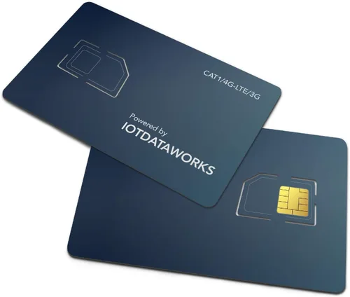 Vista 7 de Tarjeta SIM IoT ilimitada con servicio prepago de 12 meses Sin contrato, límites 64 kbps CAT1, 4G LTE/3G/2G Sin voz/SMS/Streaming Estados