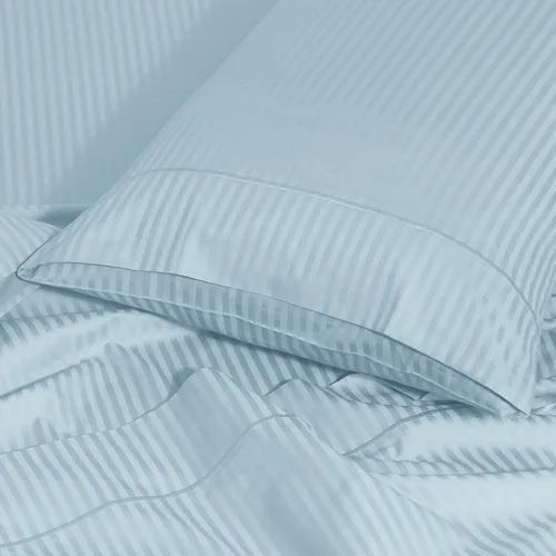 Vista 3 de Feather & Stitch - Juego de 2 fundas de almohada estándar de 100 % algodón, 500 hilos, fundas de almohada suaves con cierre tipo sobre, suaves
